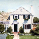 Michael's House, watercolor, 10 x 12, 2002.