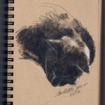 "Giuseppe Resting", in the sketchbook.
