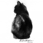 "A Dozen Shades of Gray", gray pastels, 4" x 8" © Bernadette E. Kazmarski