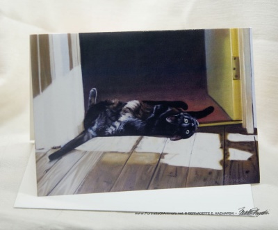 Are You Looking at Me? Feline Art Card