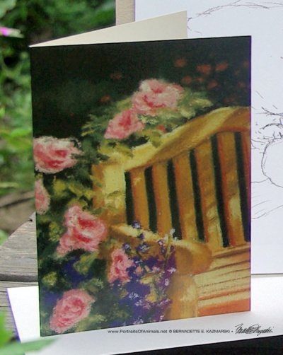 The Perfect Place fine art card from In the Garden.
