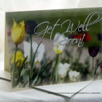 Get Well Soon Inspired by Flowers Greeting Card