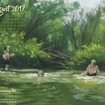 Desktop calendar, 1280 x 1024 for square and laptop monitors.