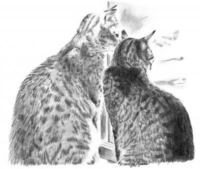 They Miss You When You're Gone, colored pencil on coquille, 5 x 7, 1989 © Bernadette E. Kazmarski