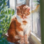 Late Winter Sunbath, pastel, 6.5 x 9.5 © Bernadette E. Kazmarski