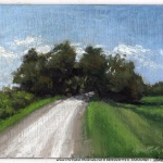 Marsh Road, pastel on self-prepared board, 9 x 12 © Bernadette E. Kazmarski