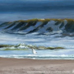 I Want To Be Where That Gull Is Standing, Pastel, 9 x 12 © Bernadette E. Kazmarski
