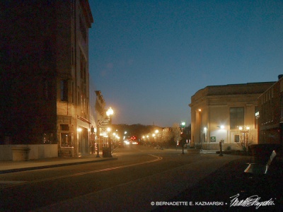 Spring Dusk on Main Street