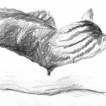 "Stripes", pencil, 8" x 5", 2002 © Bernadette E. Kazmarski