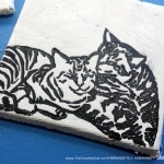 Detail of Let Me Clean You Up tile.