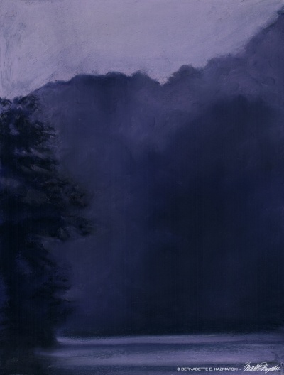 Dusk After the Storm, 9 x 12, pastel © Bernadette E. Kazmarski