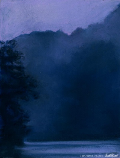 Dusk After the Storm, 9 x 12, pastel © Bernadette E. Kazmarski