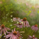 Evening Wildflowers, pastel, 10 x 14 © Bernadette E. Kazmarski