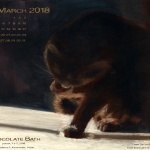 Desktop calendar, 1280 x 1024 for square and laptop monitors.