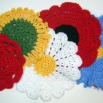 Crocheted Flower Washcloths