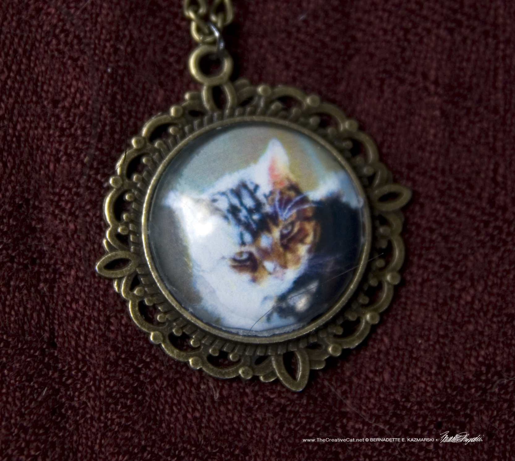 Cabochon Pendant, After Dinner Nap