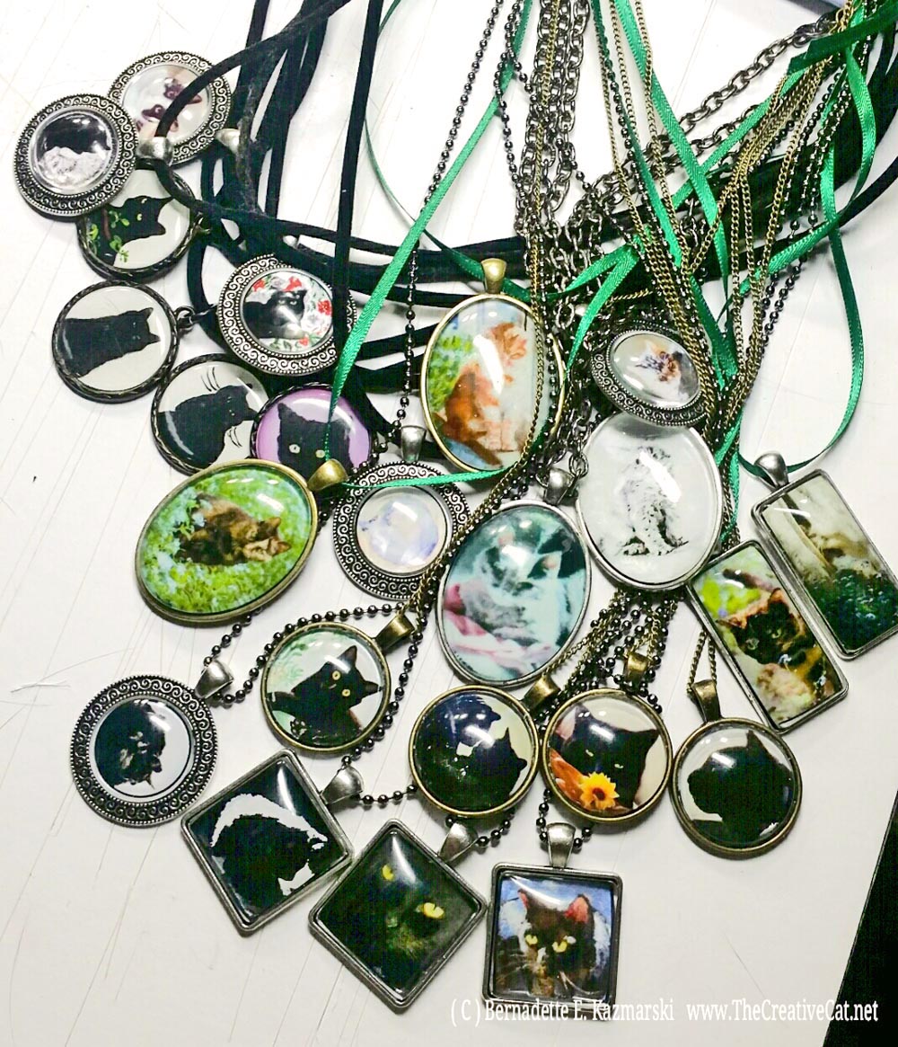 Brand new kitty cabochons