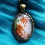 Cabochon Pendant, Winter Afternoon Nap