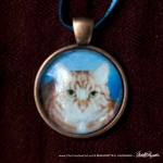 Ginger Girl Cabochon Pendant