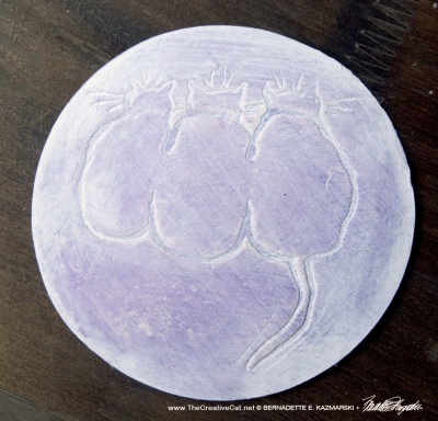 Three Cats Looking Coaster