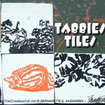 Tabbies Tiles in orange and black.