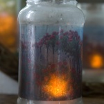 Red Climbers Votive