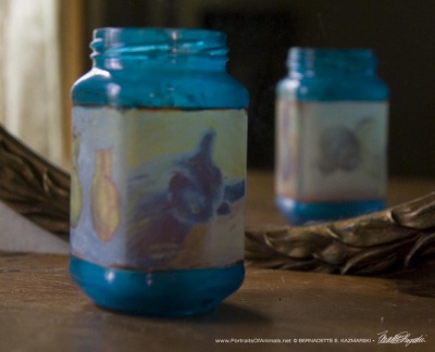 Cats After van Gogh Feline Votive