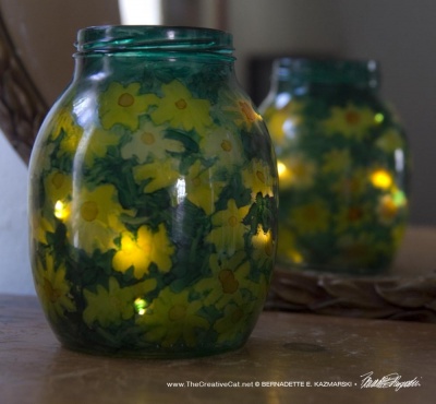 Woodland Sunflowers Votive