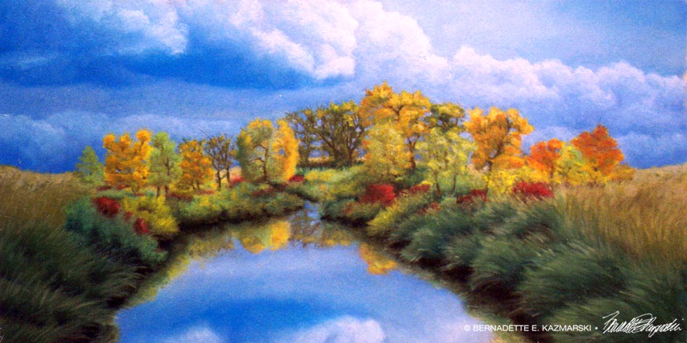 "Autumn", pastel, 12" x 24", 1997 © B.E. Kazmarski