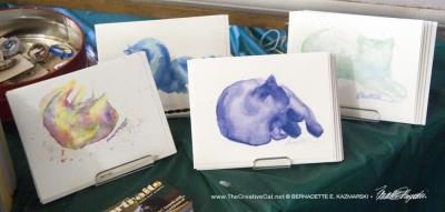 "Watercolors" note cards.