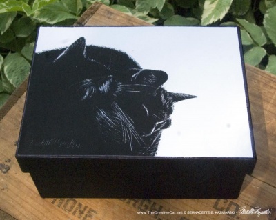 Black and Light Keepsake Box