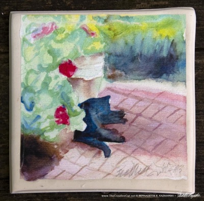 Garden Sketch With Mimi tile.