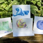 Watercolor Cats Note Cards Set
