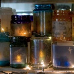 A selection of feline votives.