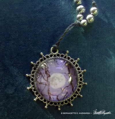 Sycamore Moon cabochon pendant.