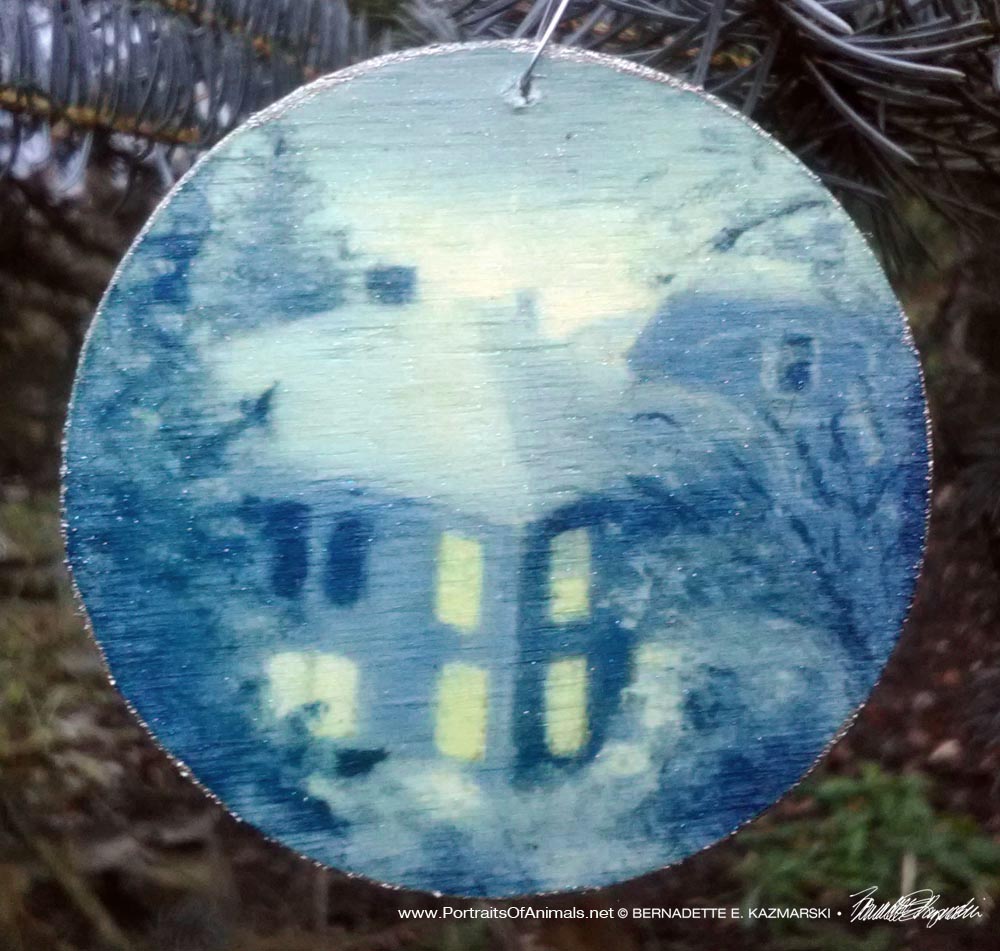 Snow at Night ornament.