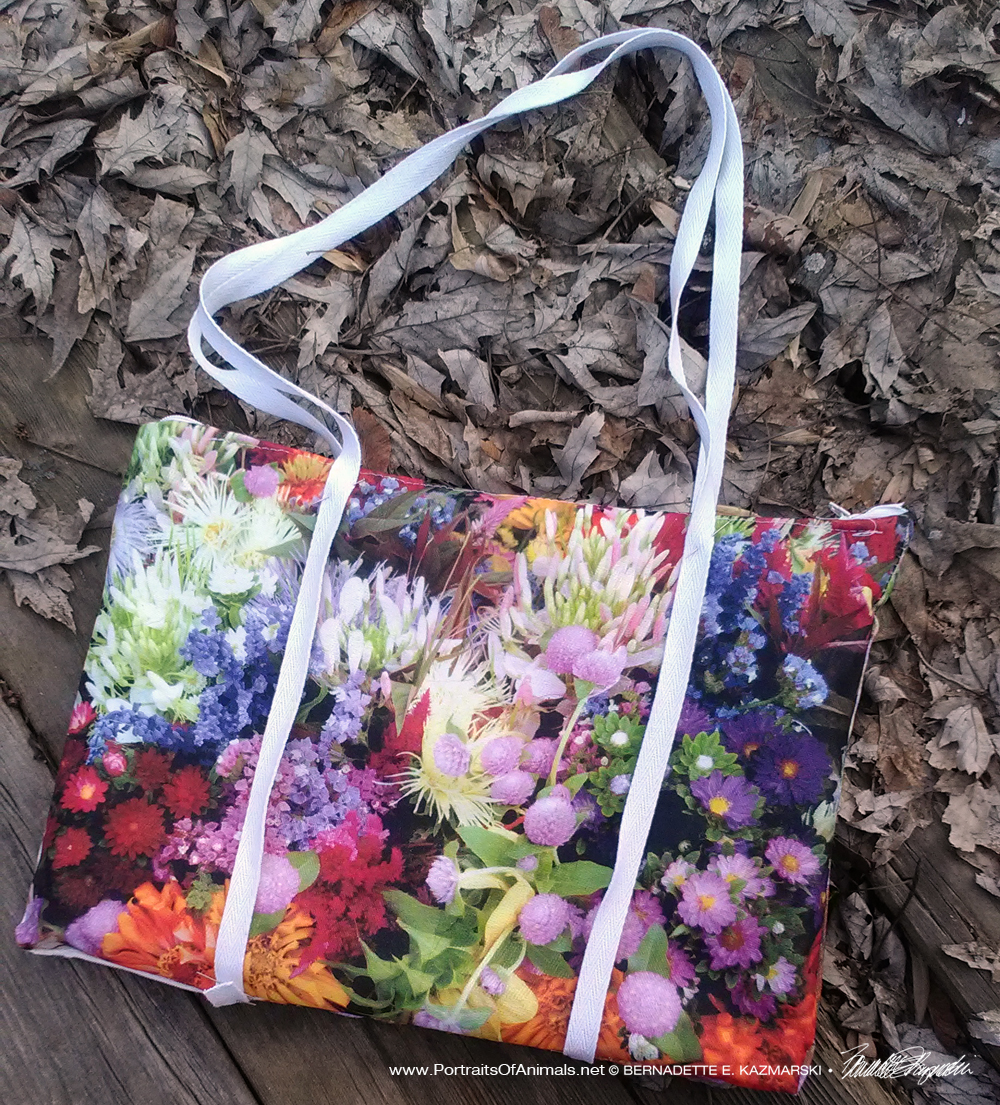 handmade purse or tote bag with my art and design