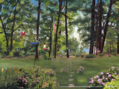 pastel landscape