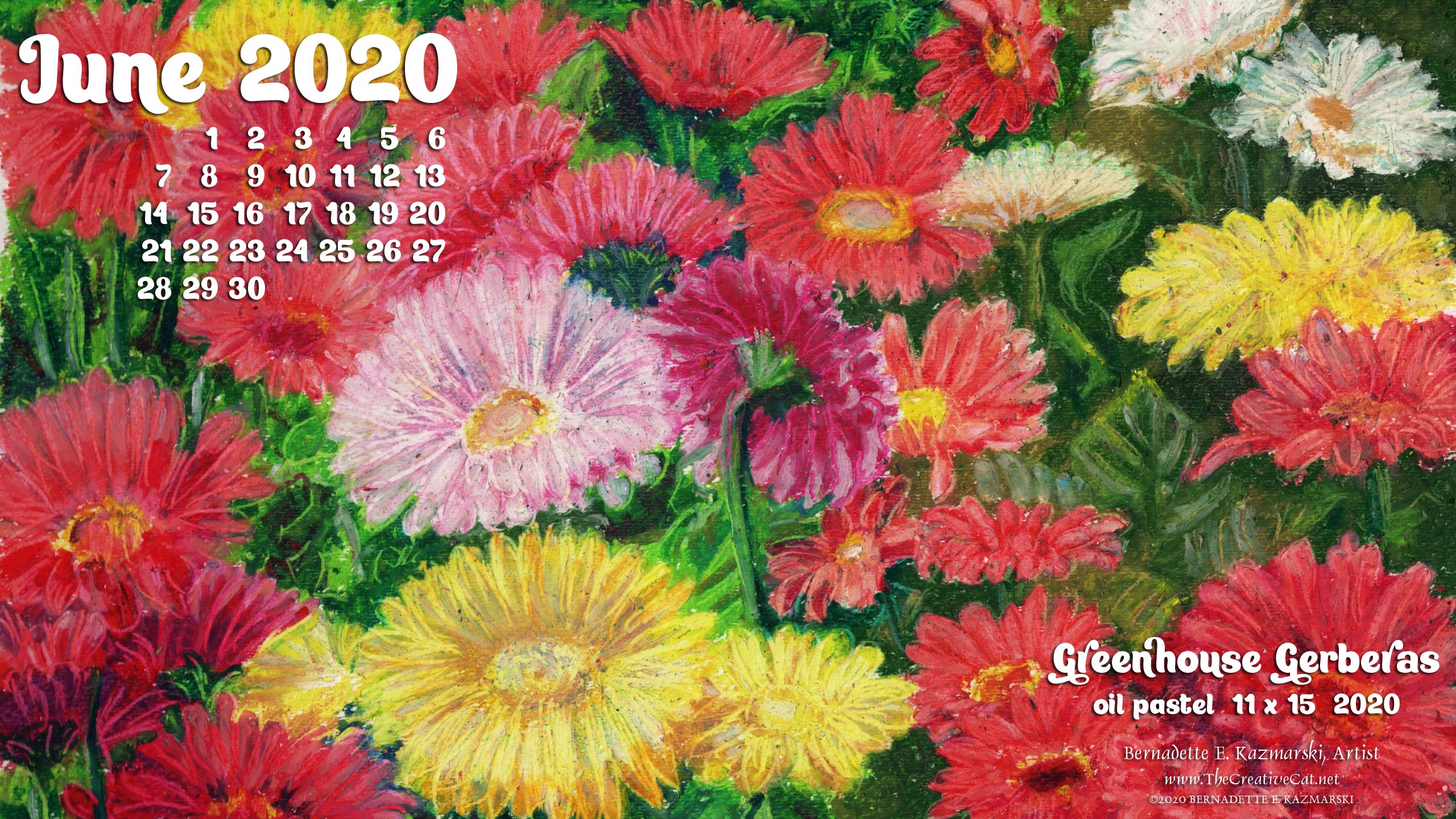 Desktop calendar 2560 x 1440 for HD and wide screens.