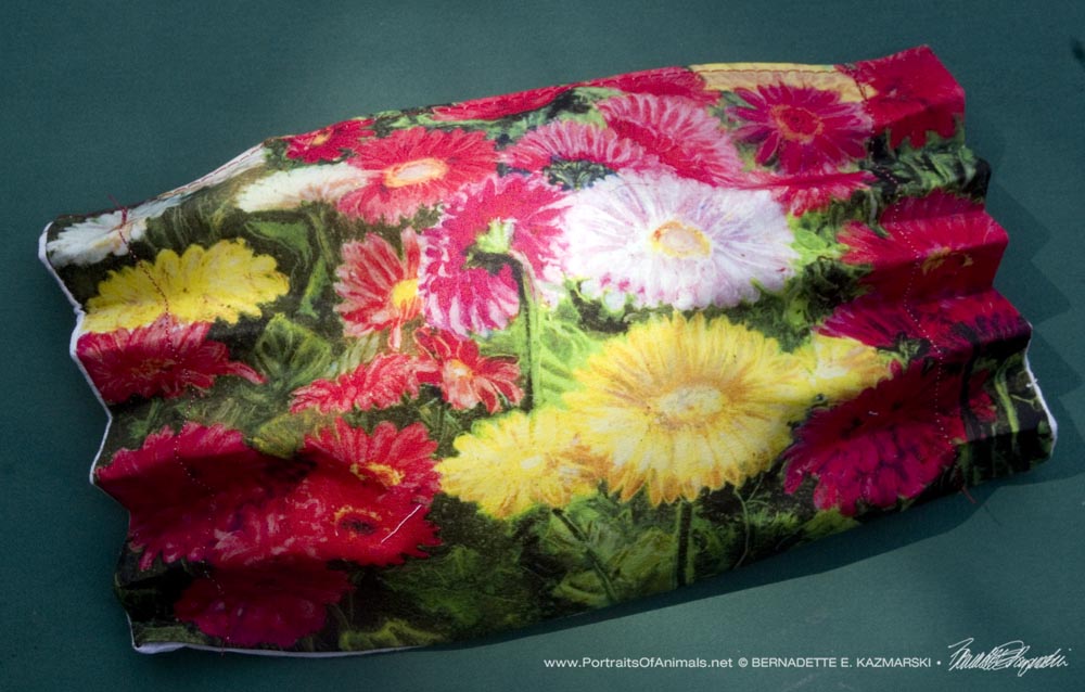 Greenhouse Gerberas Face Mask