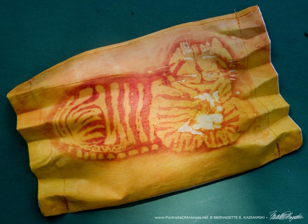 Smiling Ginger Batik Face Mask