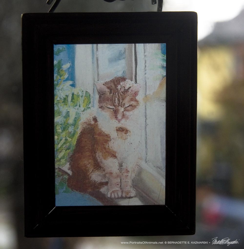 Suncatcher in recycled picture frame