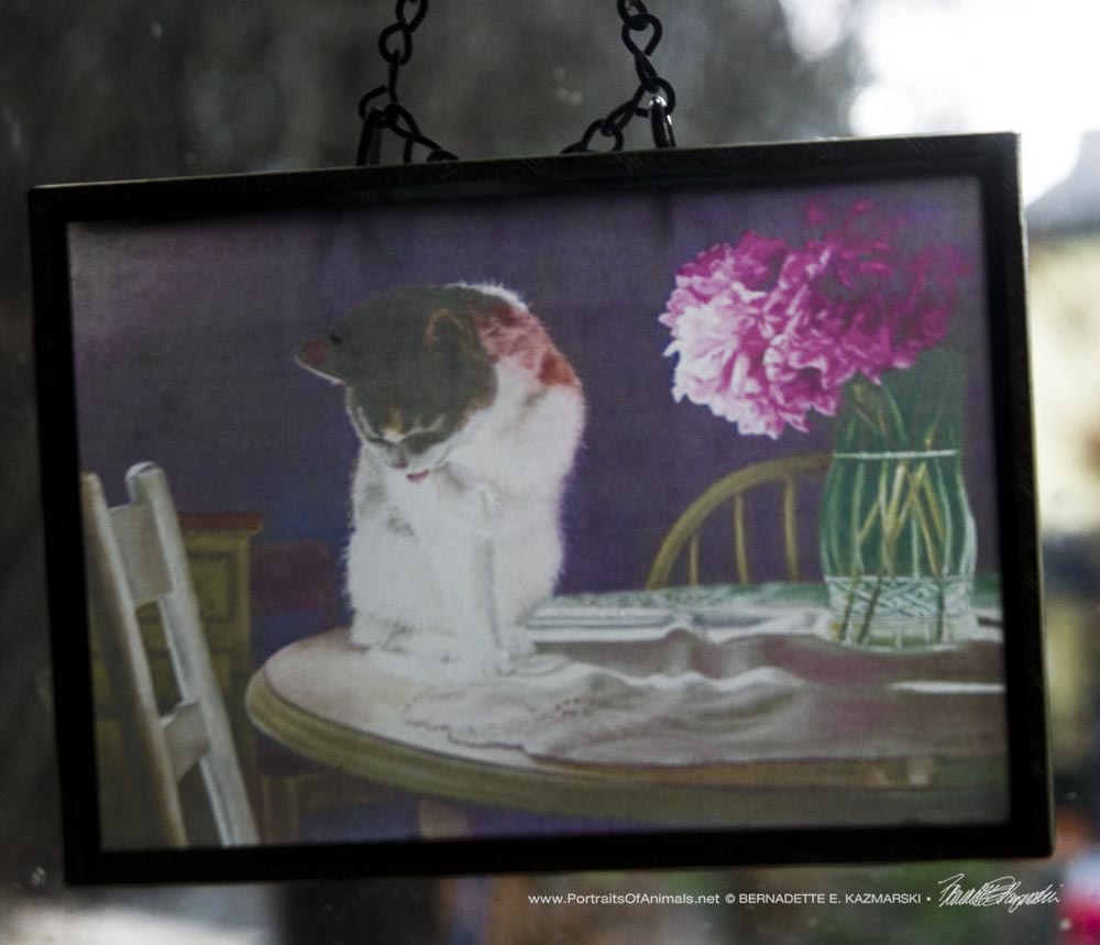 Suncatcher in recycled picture frame