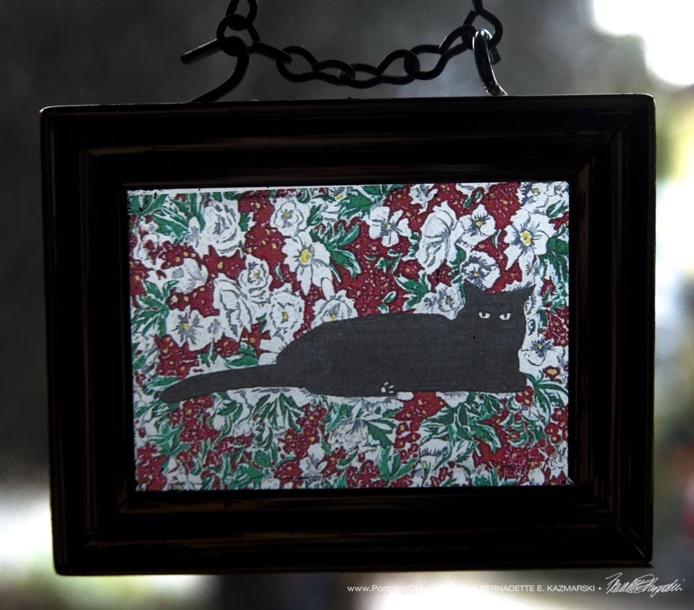 Suncatcher in recycled picture frame