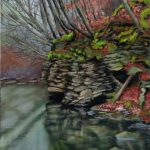 Emerging Spring, pastel on pastelmat, 13.5 x 19.5, 2021 © Bernadette E. Kazmarski