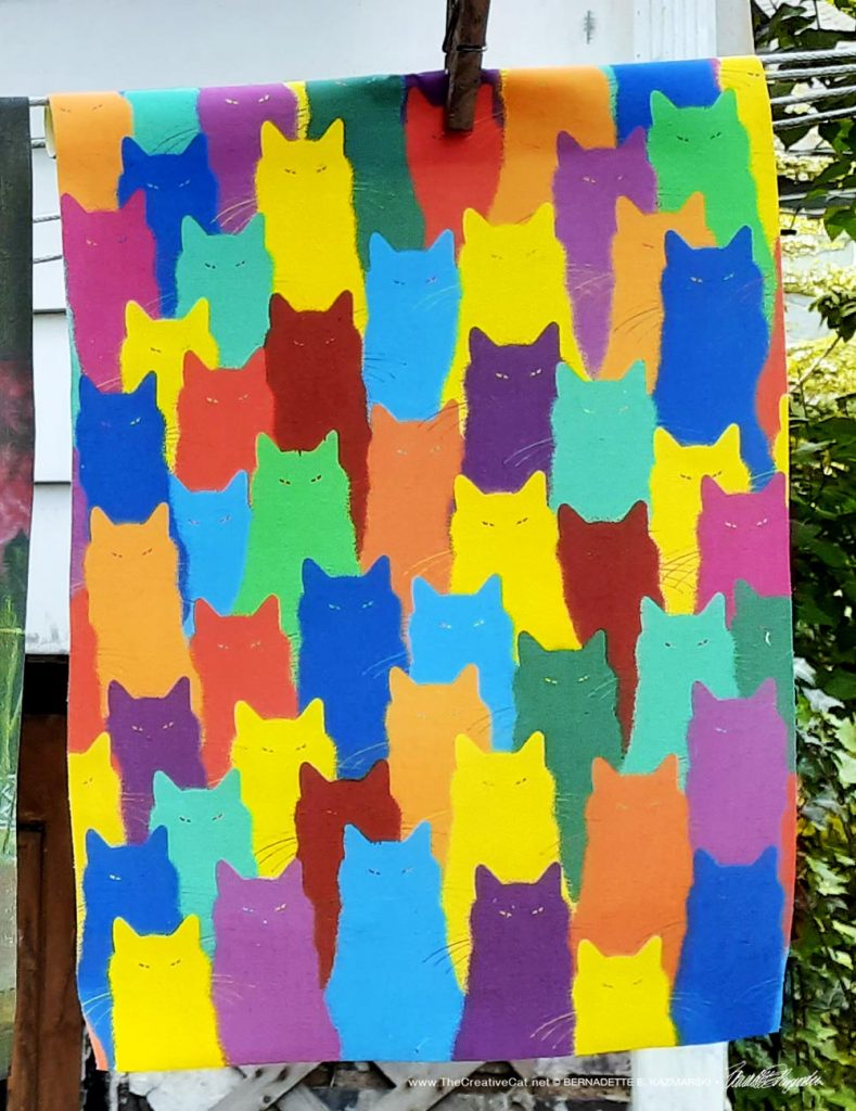 cat garden flag
