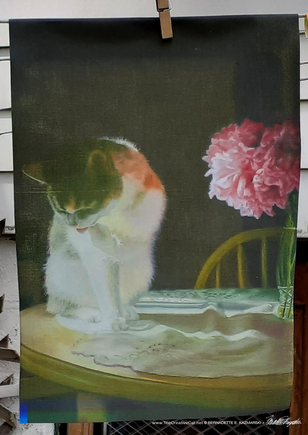 cat garden flag