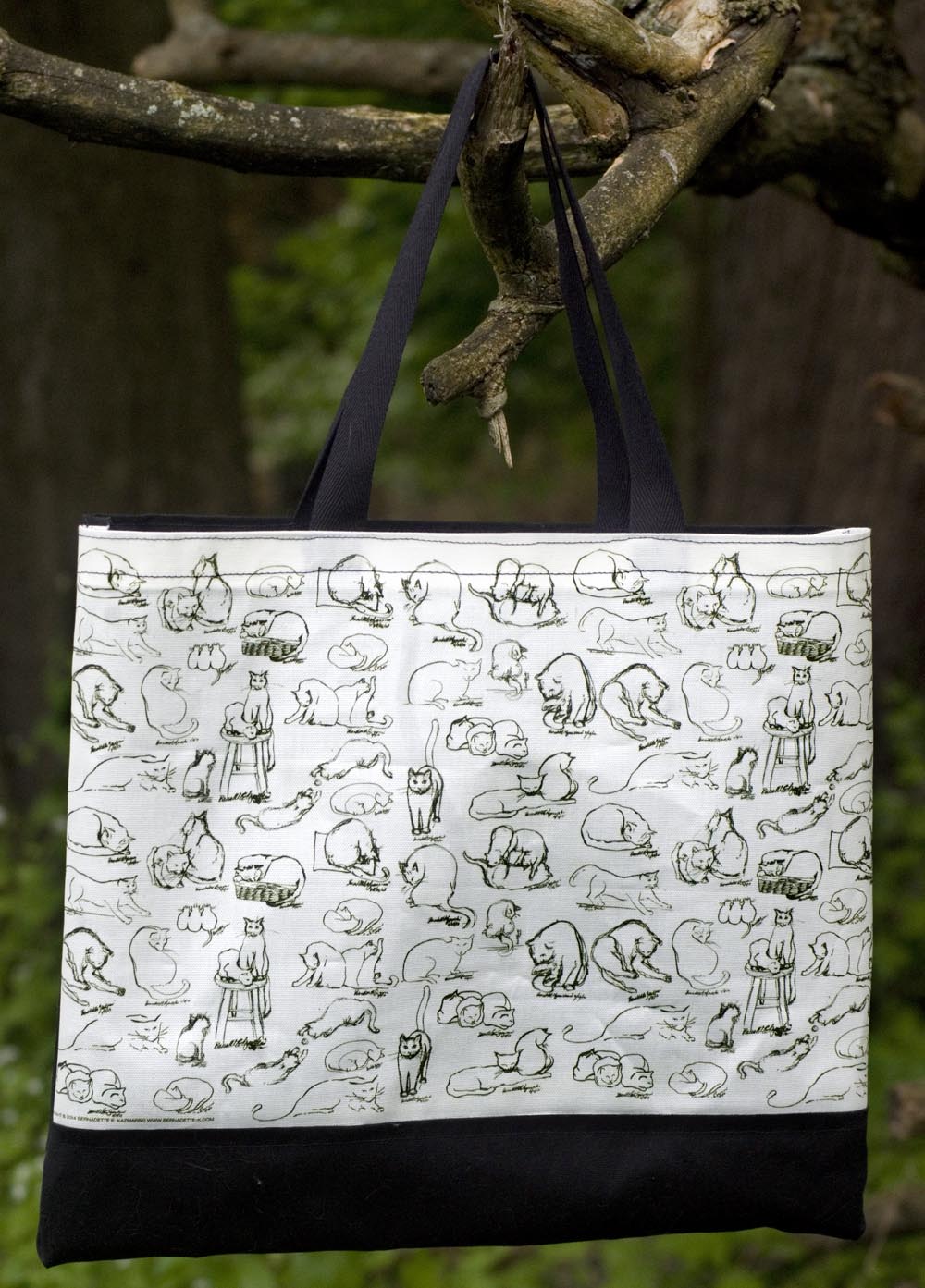 Brushy Kitties tote bag