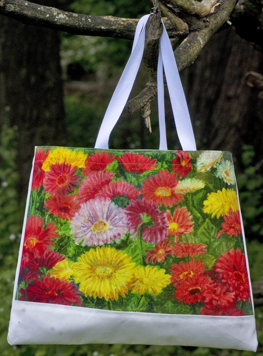 Greenhouse Gerberas tote bag