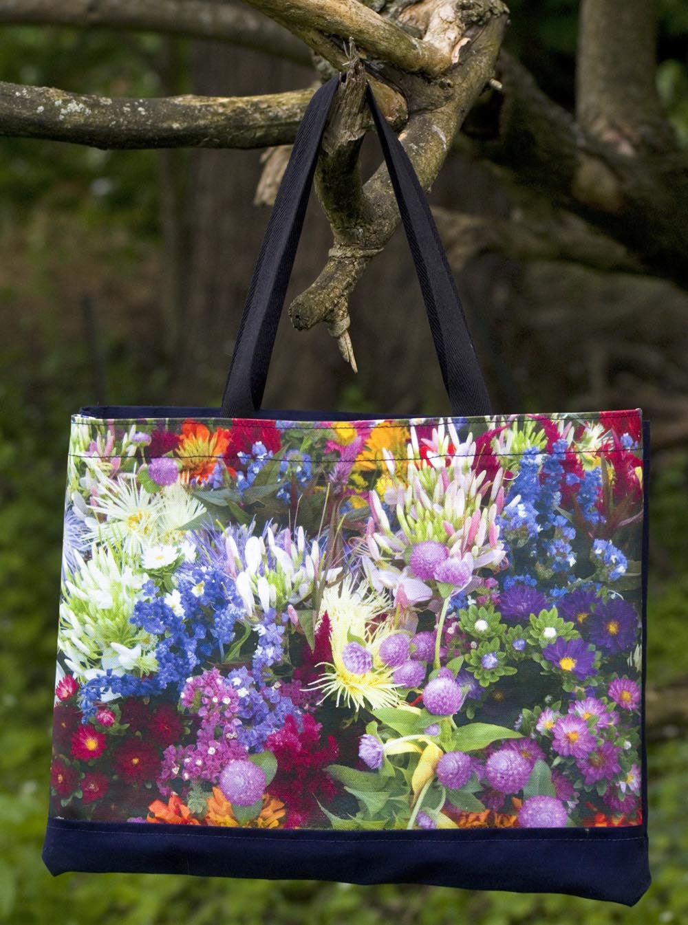 Market Flowers tote bag